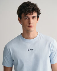 Contrast T-shirt met klein GANT-logo