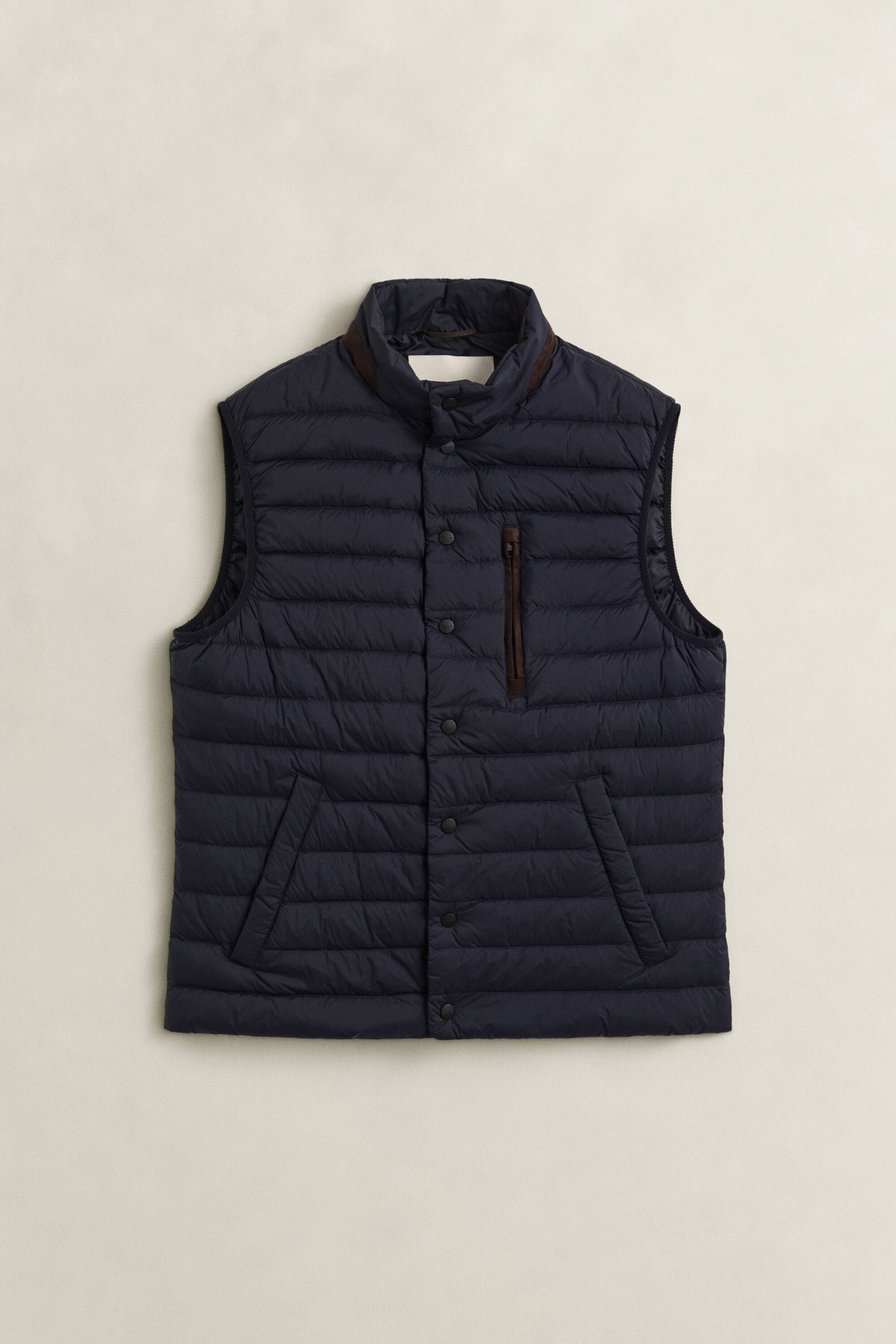 Ultra-licht donsbodywarmer