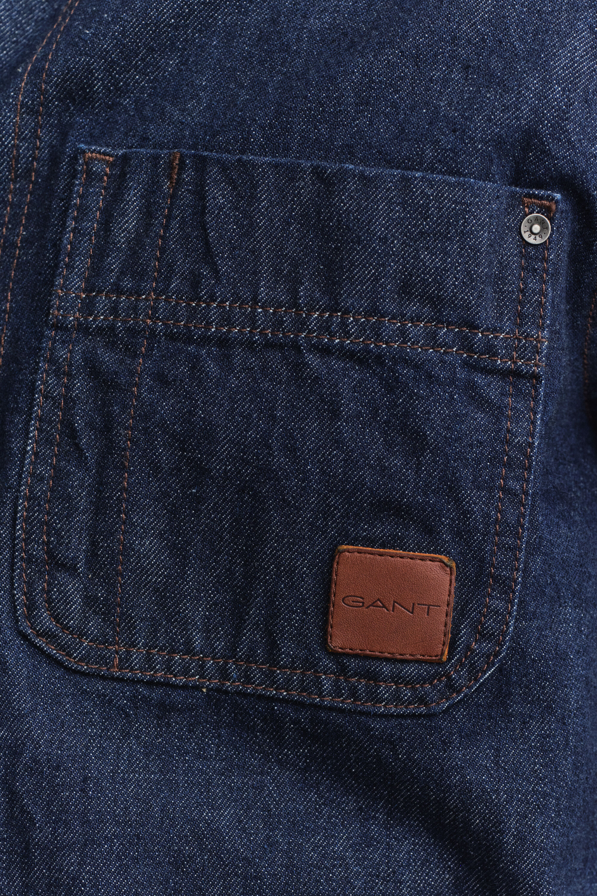 Veste de travail indigo