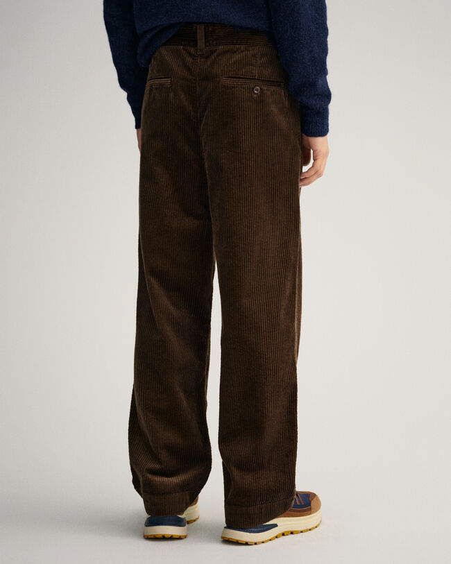 Corduroy broek met wijd volume