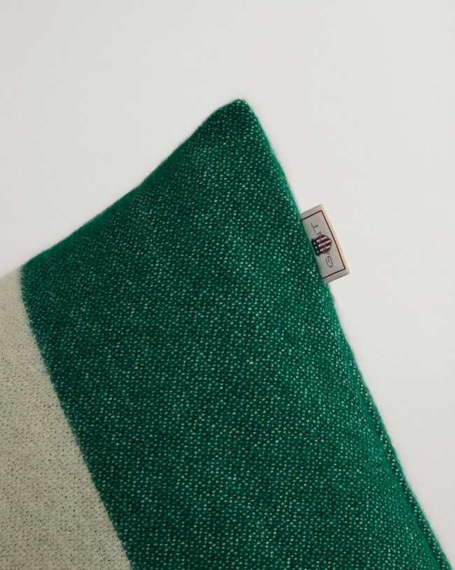 Wollen kussen met strepen