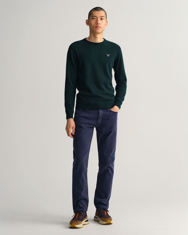 Trui met ronde hals van buitengewoon zachte lamswol