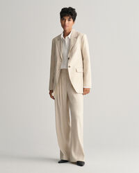 Veste blazer en lin stretch regular fit