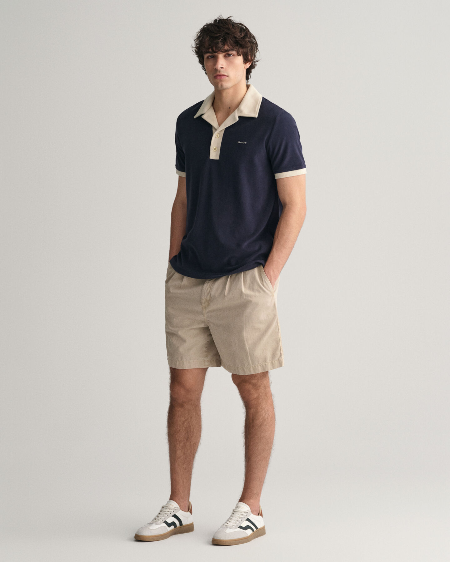 Polo en tissu éponge esprit vacances