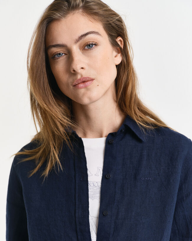 Chemise regular fit en lin