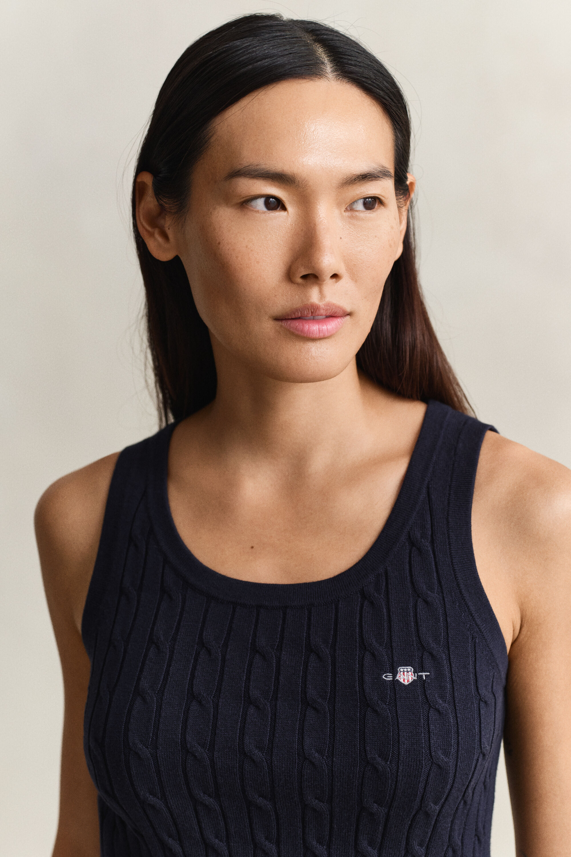 Débardeur en maille torsadée