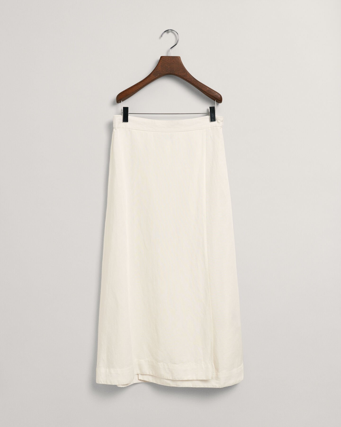 Halflange rok van linnen en viscose