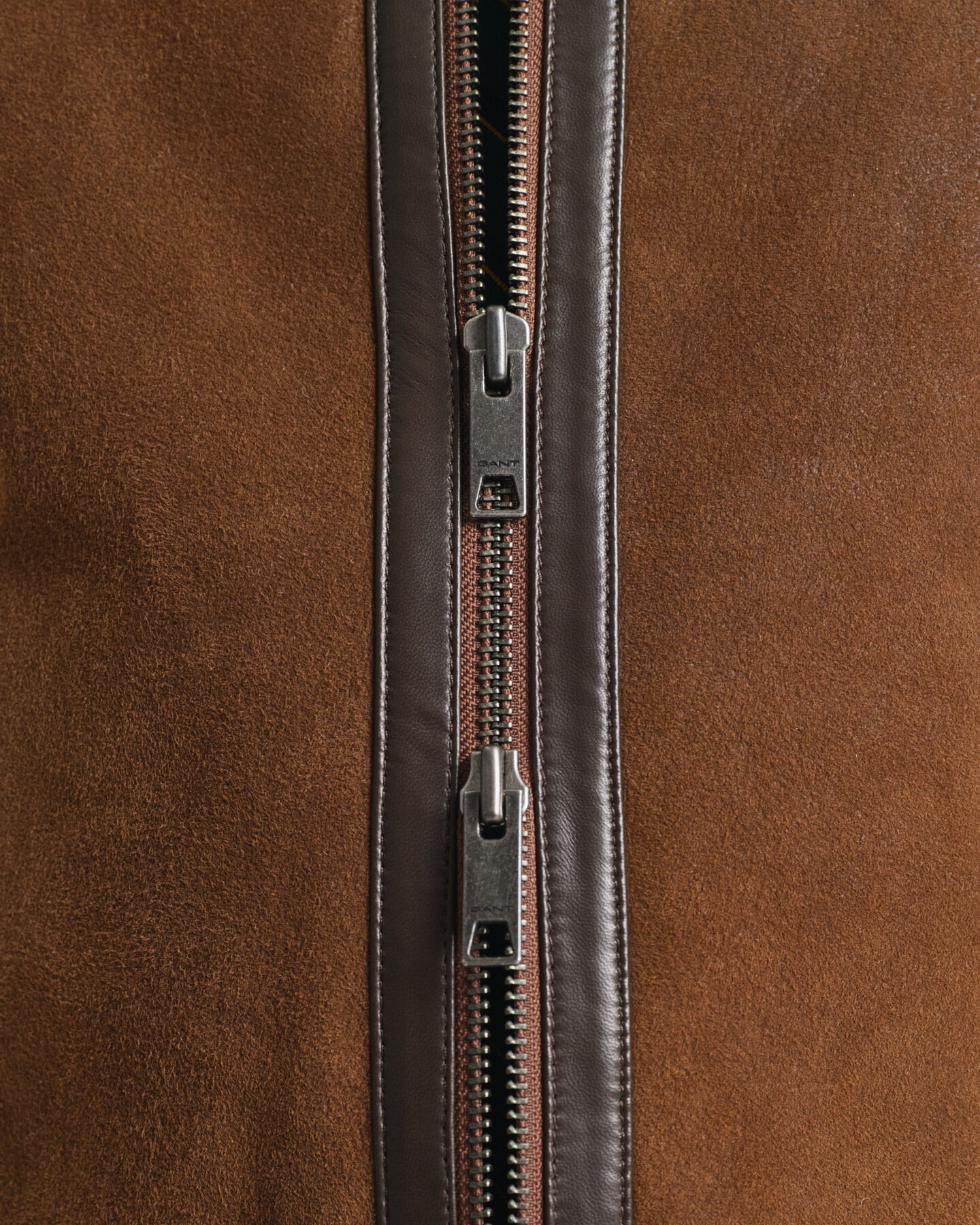 Veste en peau lainée