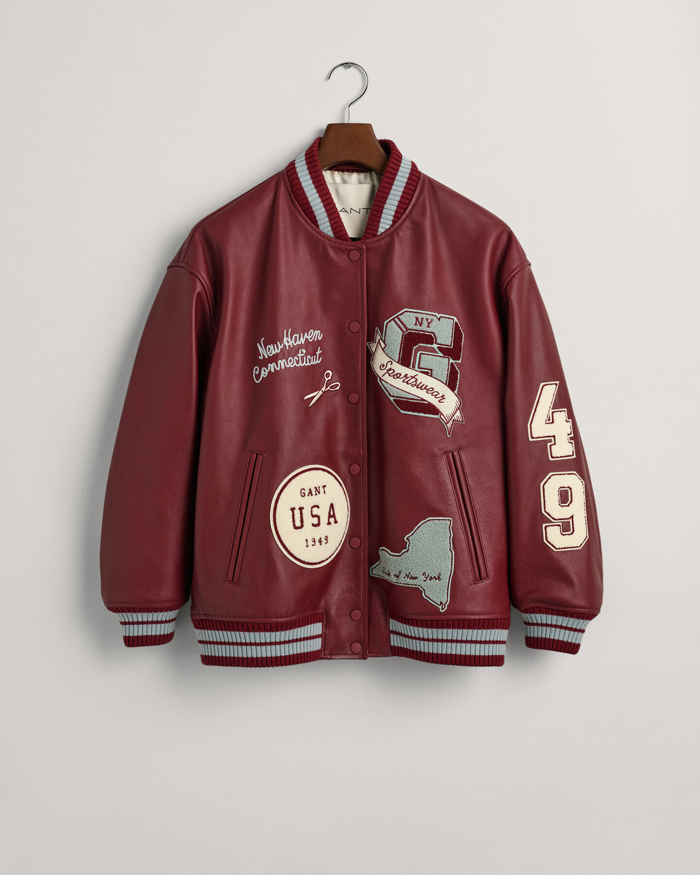 Leren GANT Varsity Jacket