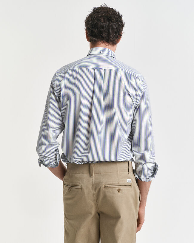 Regular Fit Classic gestreept hemd van poplin