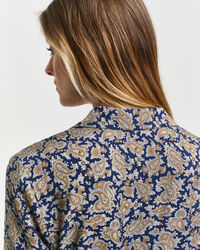 Robe-chemise portefeuille &agrave; motif cachemire