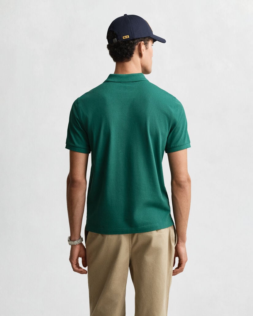 Regular Fit Shield piqué poloshirt