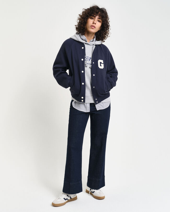 G Badge Varsity Jacket van jersey