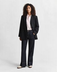 Regular Fit Classic hemd met strepen van poplin