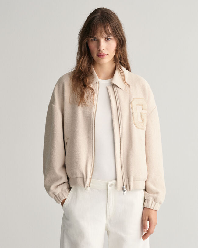 GANT Varsity Jacket met textuur