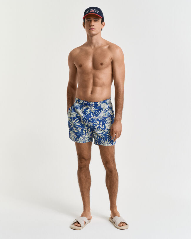 Zwemshort met tropische print