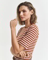 Ribshirt met strepen