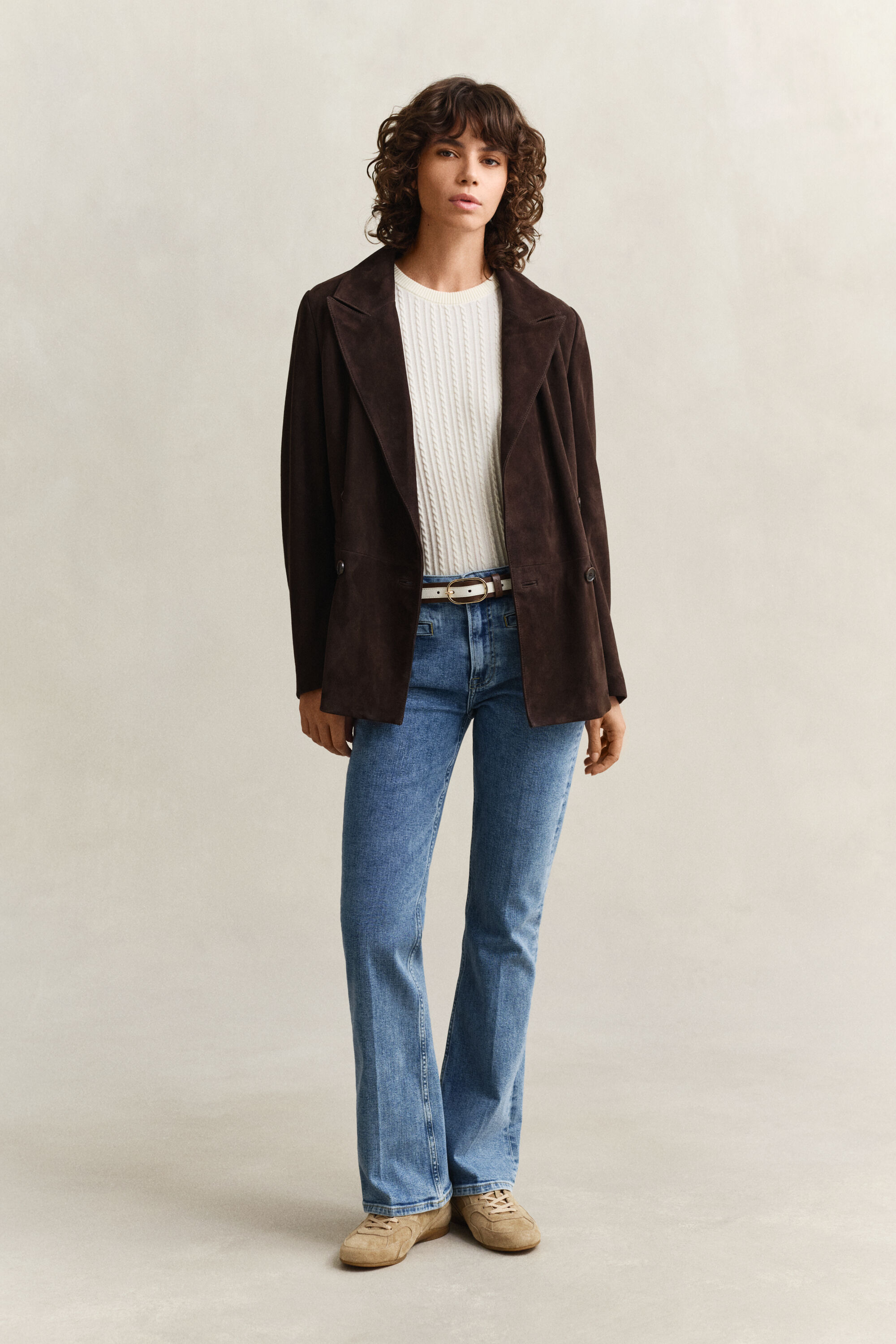 Pull à manches courtes en coton