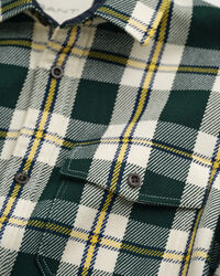 Geruit overshirt van zware keperstof