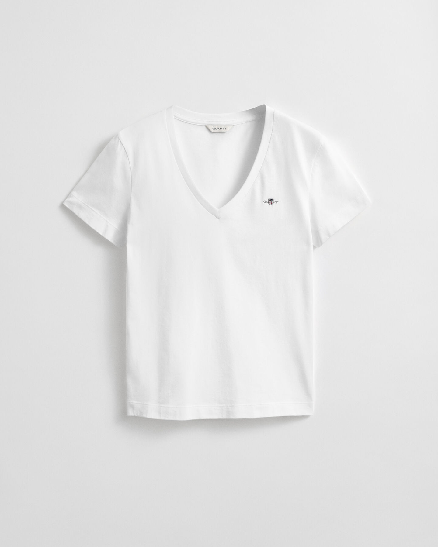 Shield T-shirt met V-hals