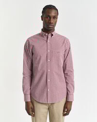 Regular Fit Classic hemd met Gingham-ruitje van poplin