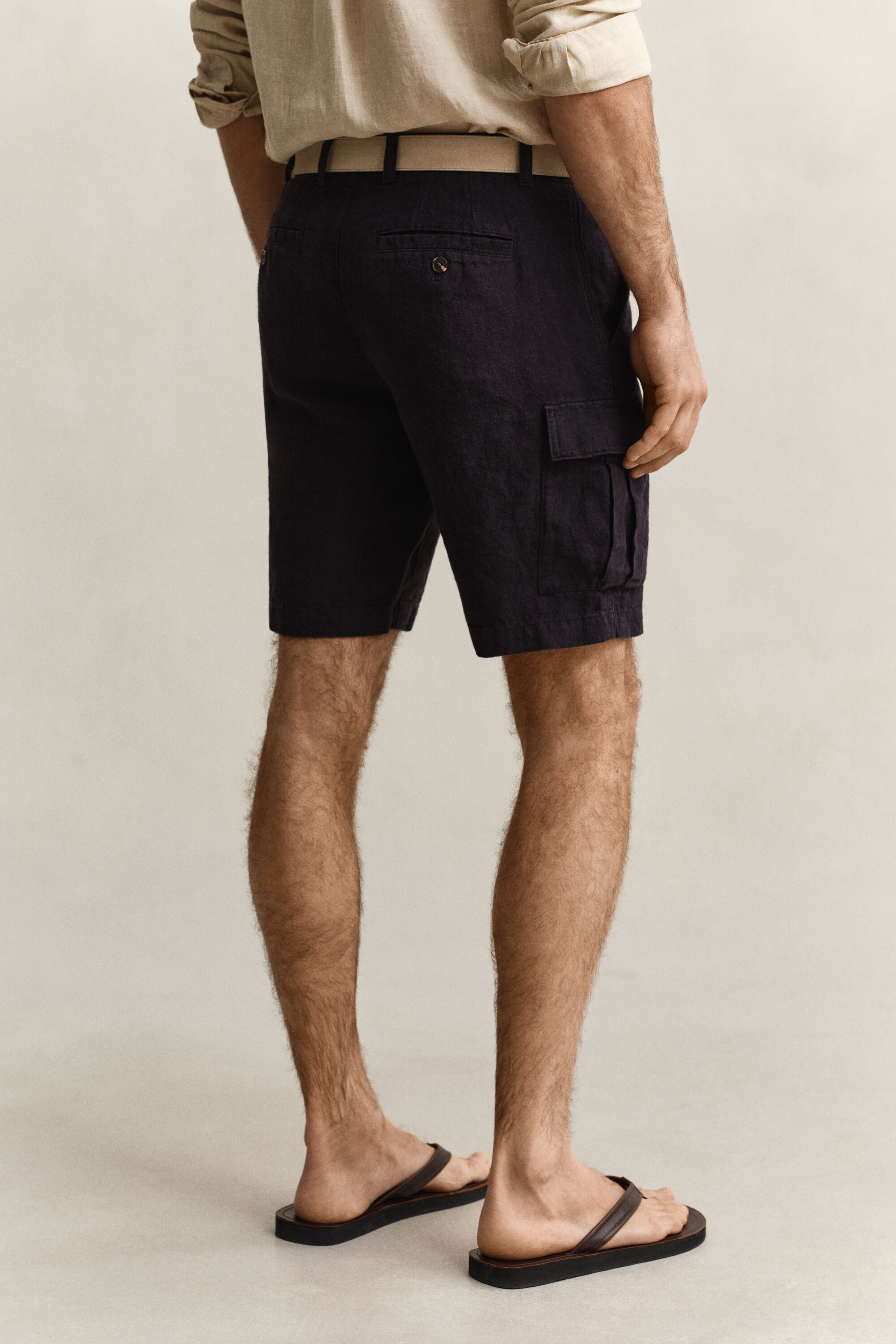 Linnen cargoshort