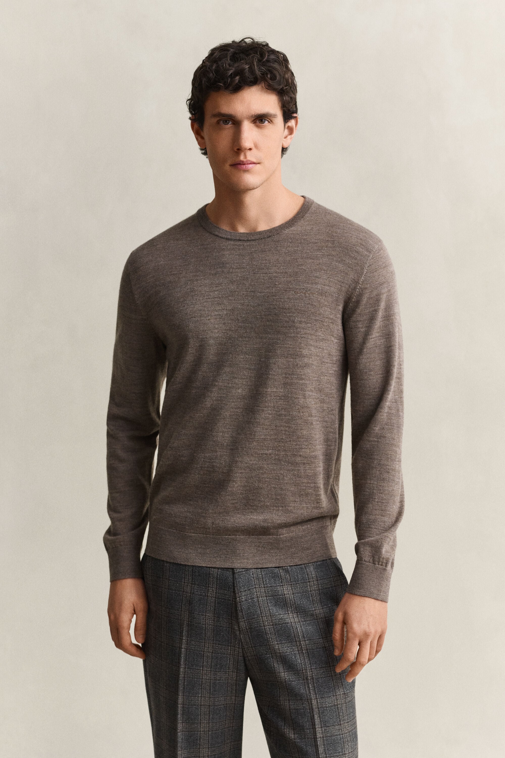Pull col rond en laine mérinos