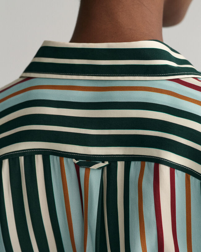 Relaxed Fit hemdjurk met veelkleurige strepen