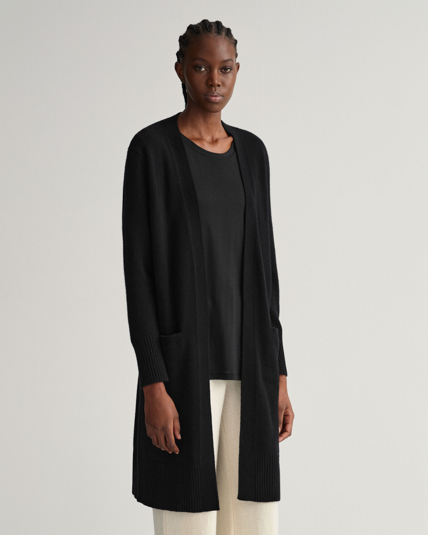 Cardigan long en laine