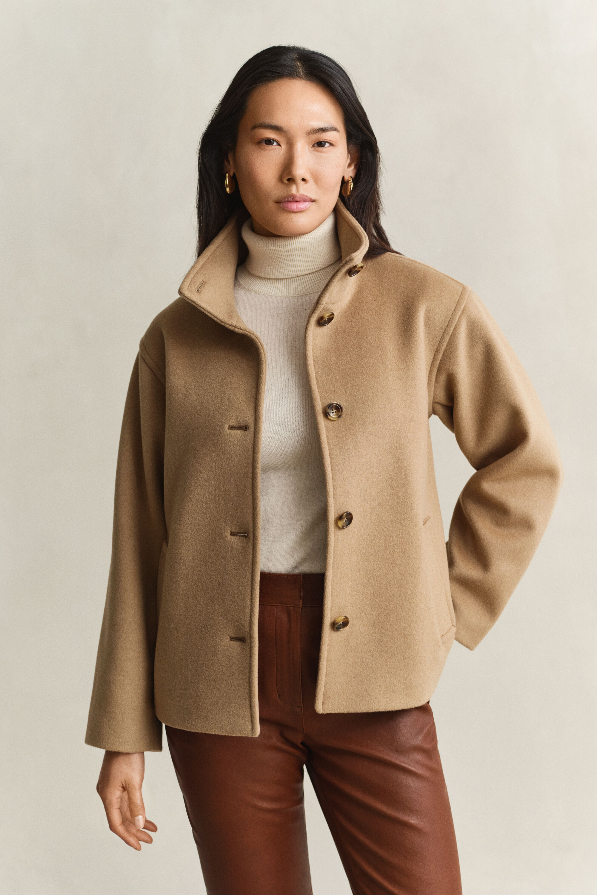Veste en laine mélangée