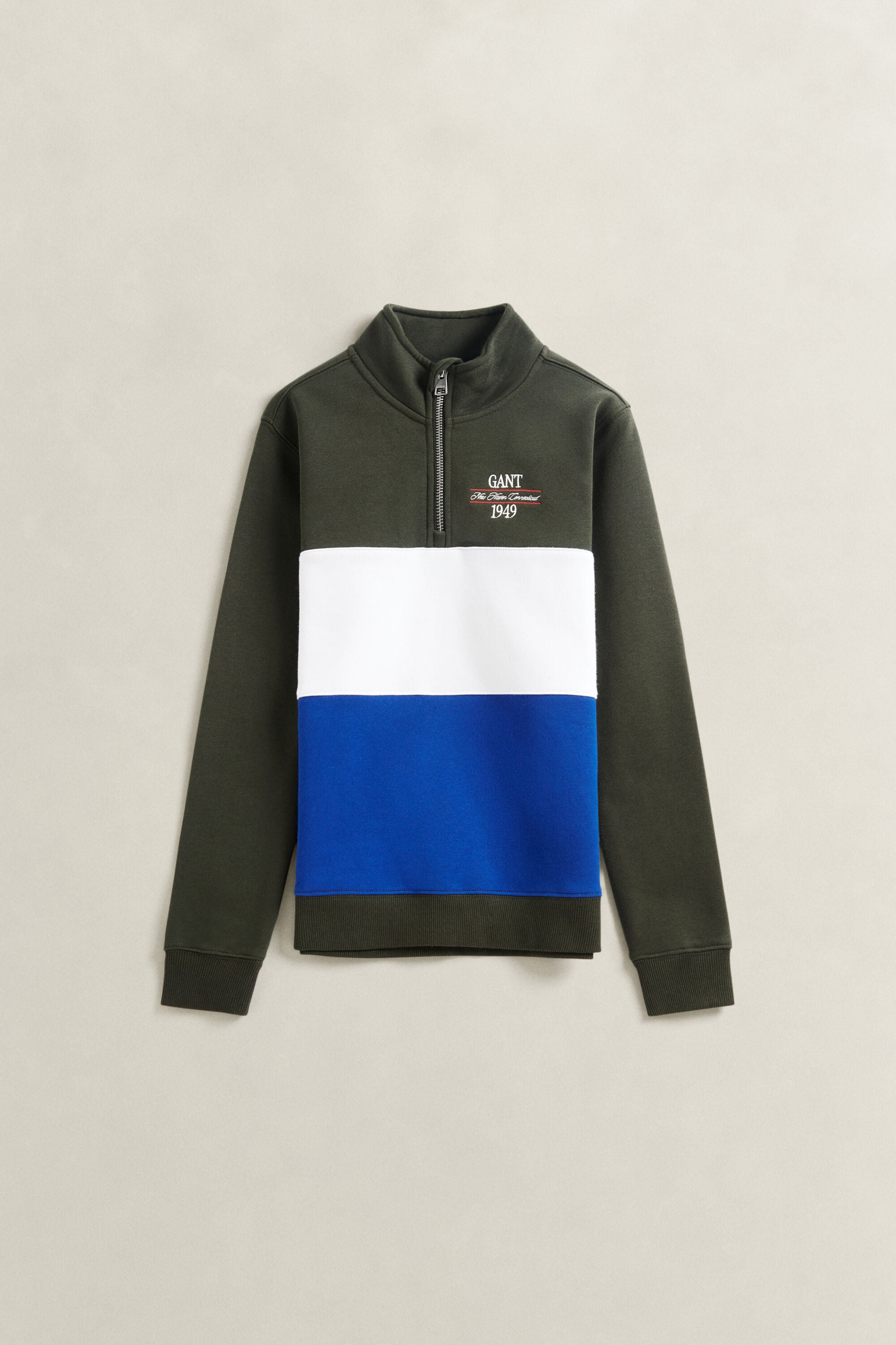 Sweat-shirt à demi-zip en colour-block Ado Garçon