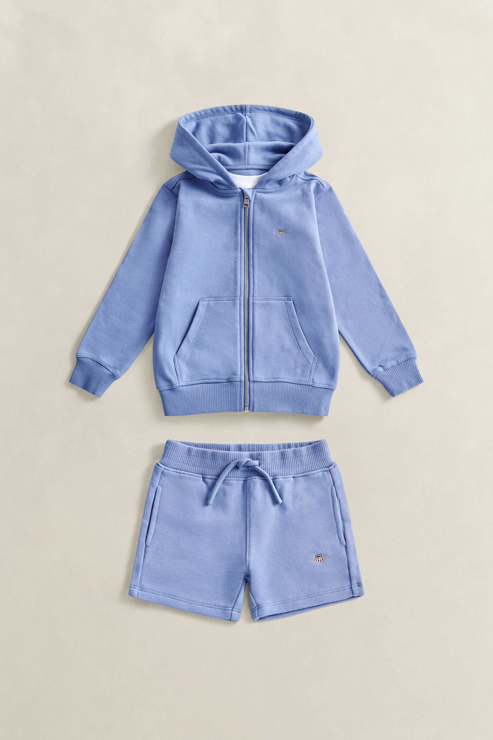 Boys Shield set hoodie met ritssluiting, T-shirt & joggingbroek
