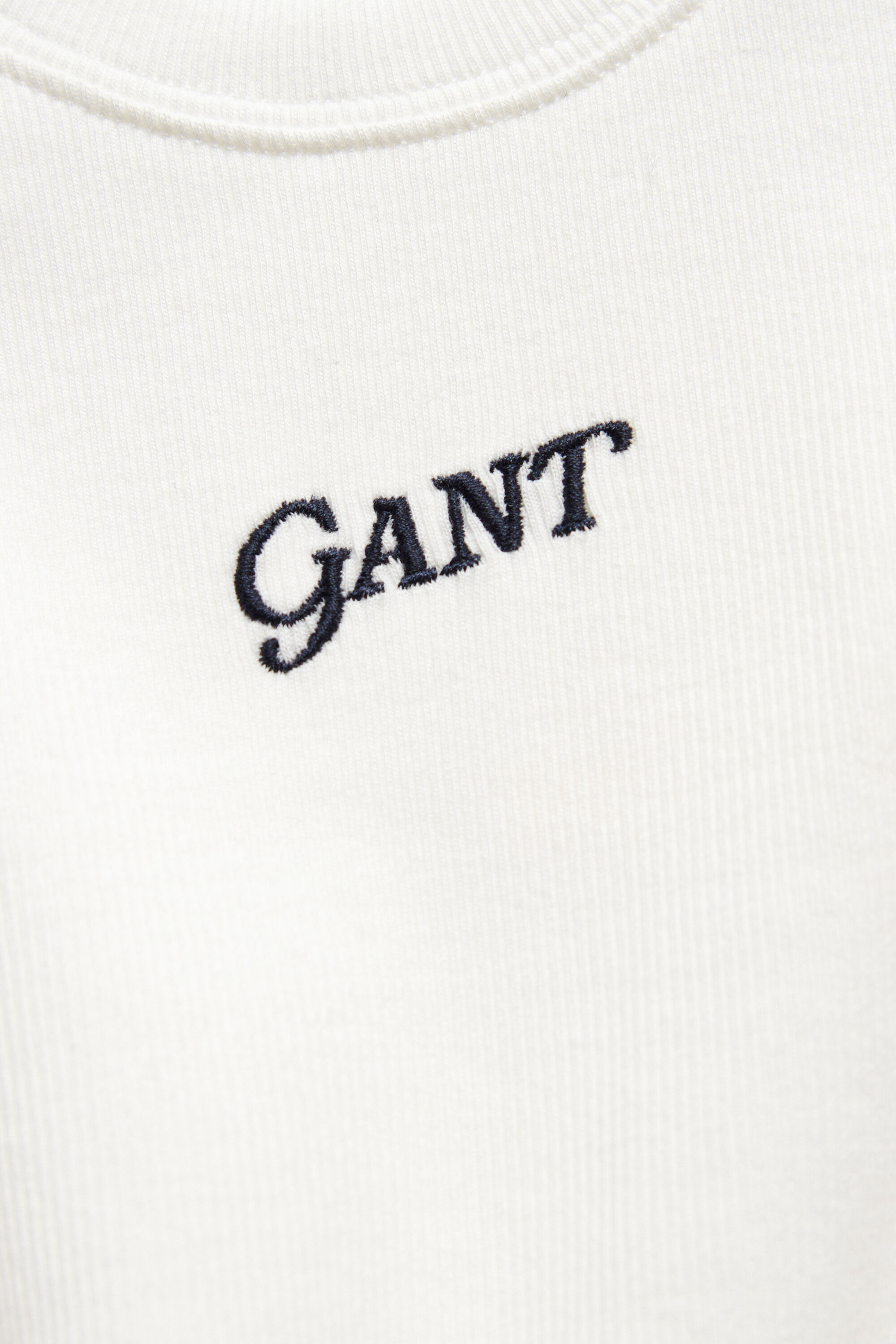 Girls geribde tanktop met logo
