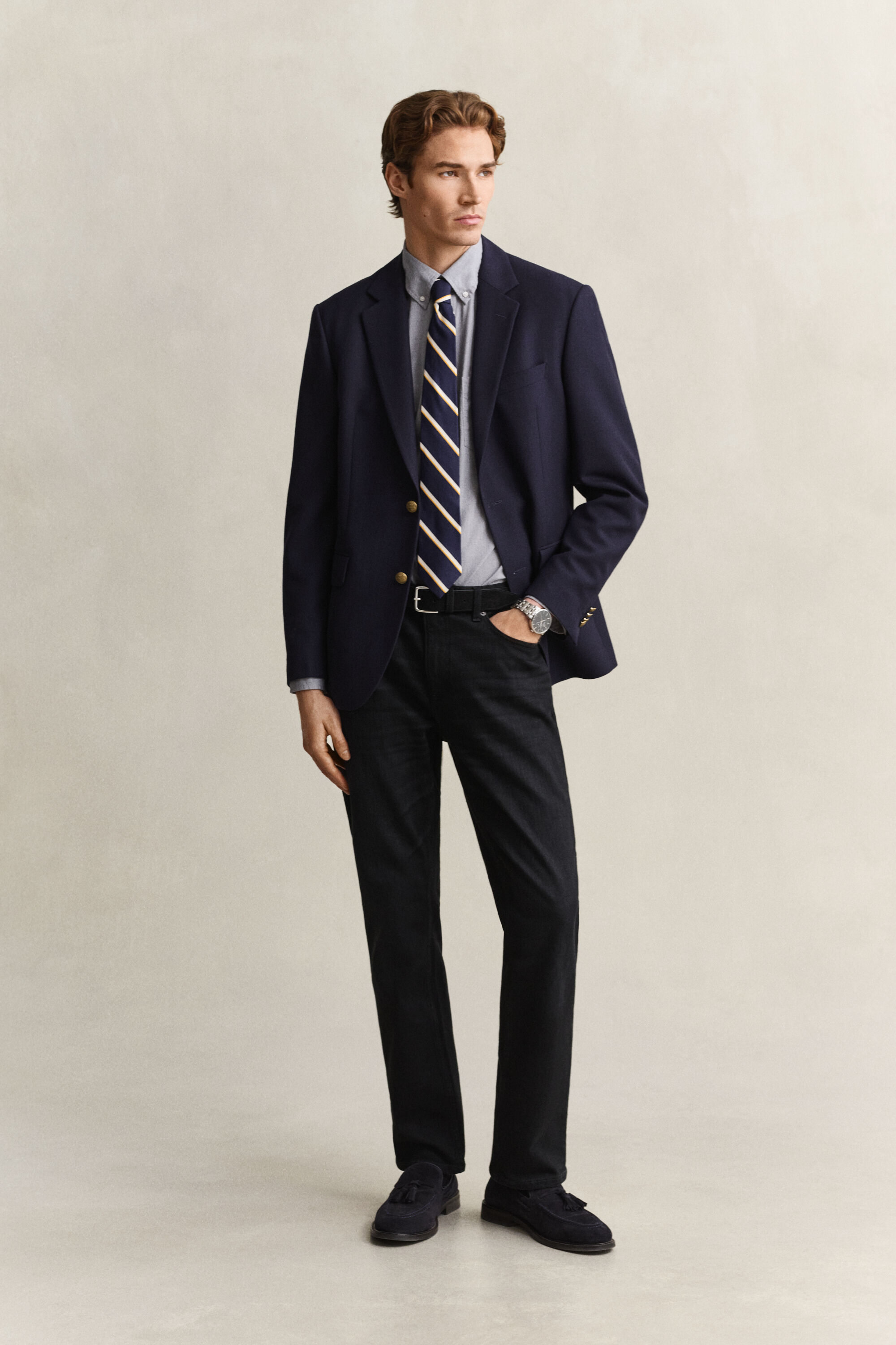 Chemise coupe regular en popeline classique