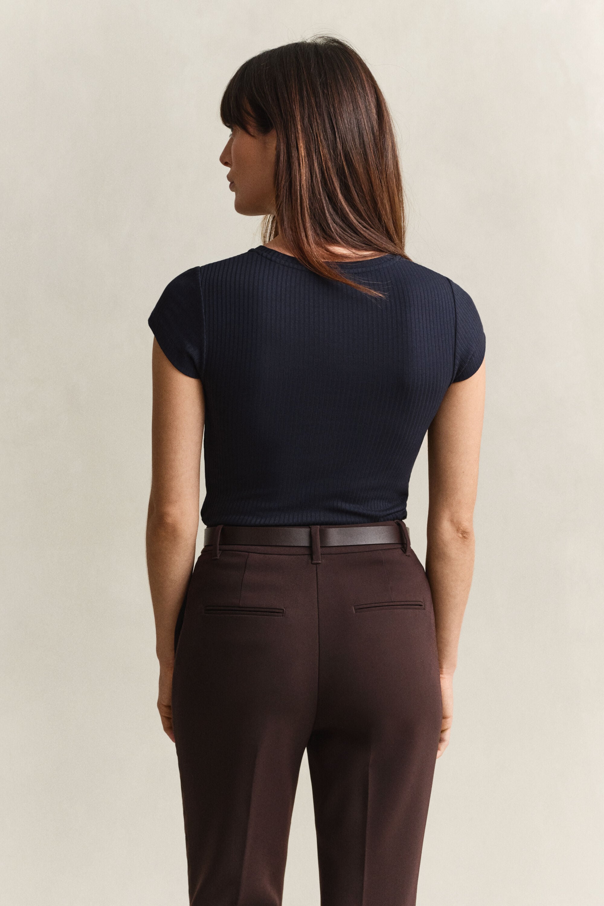 T-shirt coupe slim côtelé