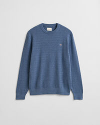 Pull col rond en maille torsadée