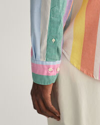 Regular Fit Oxford-overhemd met veelkleurige strepen