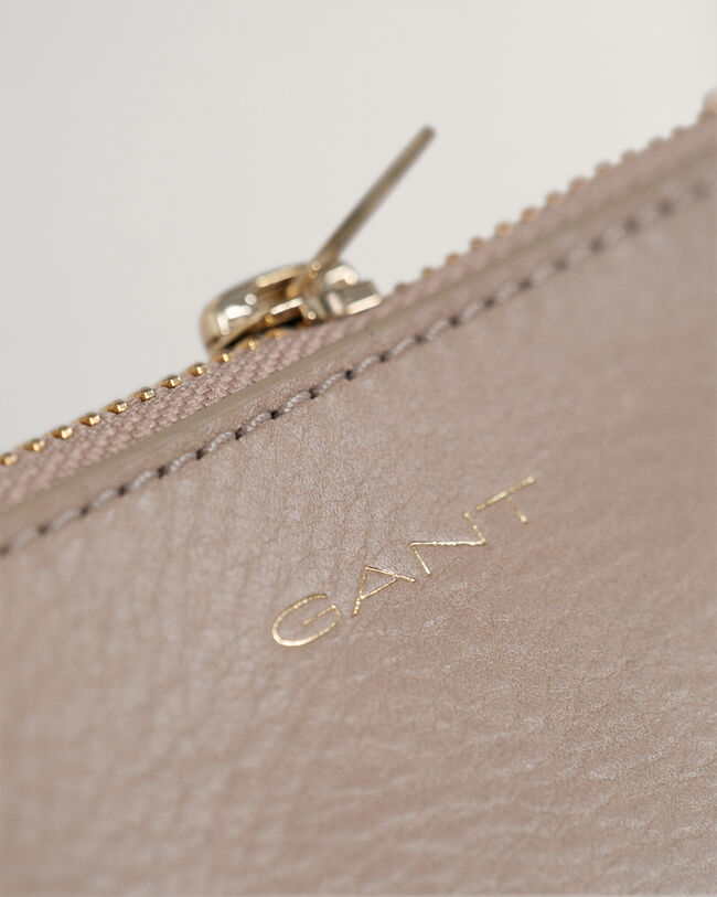 Leren zakje met rits