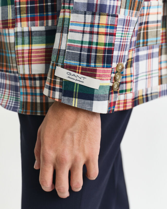 Regular Fit blazer met patchwork