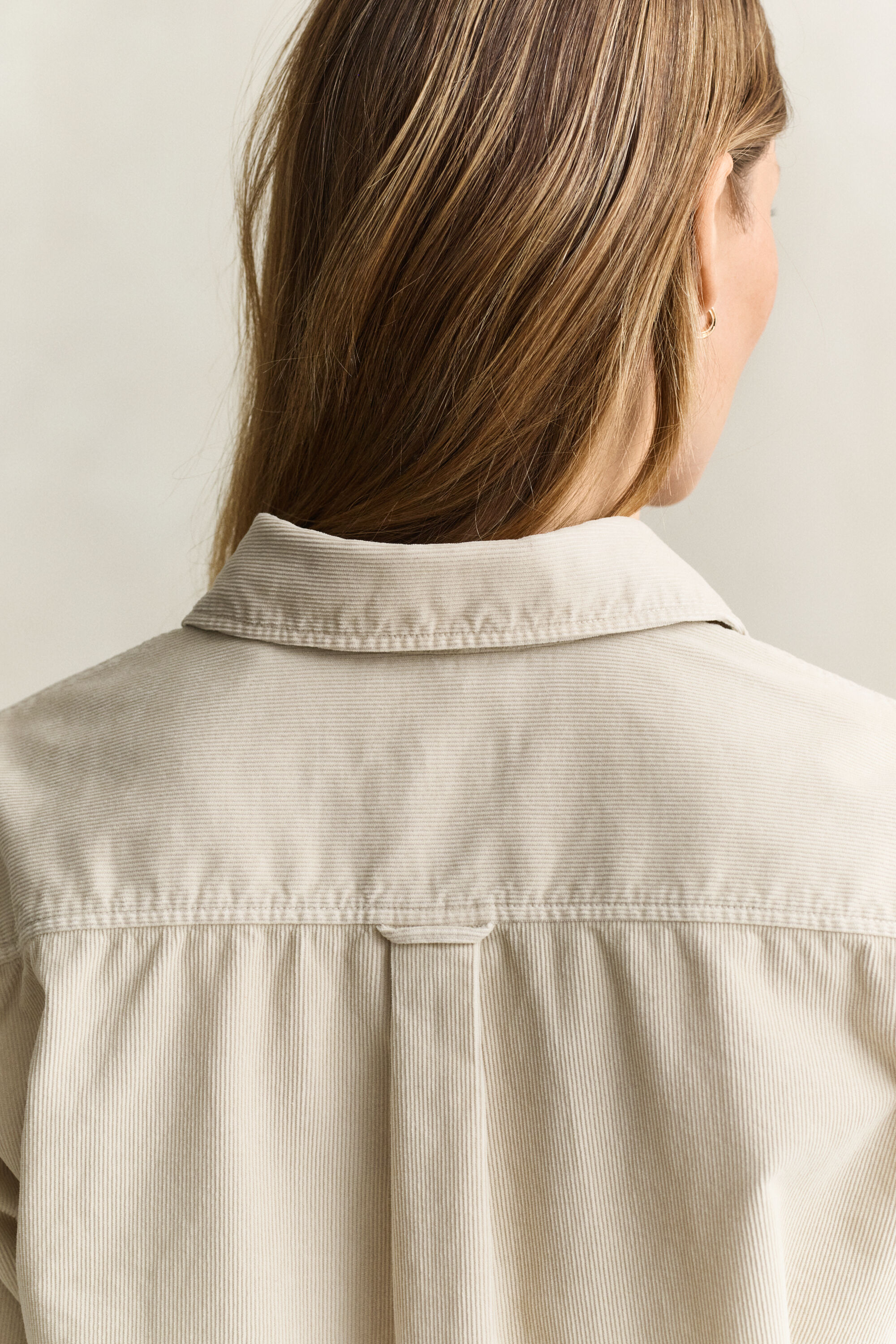 Relaxed corduroy hemd