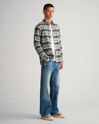 Chemise regular fit en flanelle &agrave; carreaux