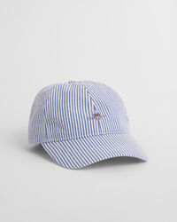 Casquette à rayures en seersucker
