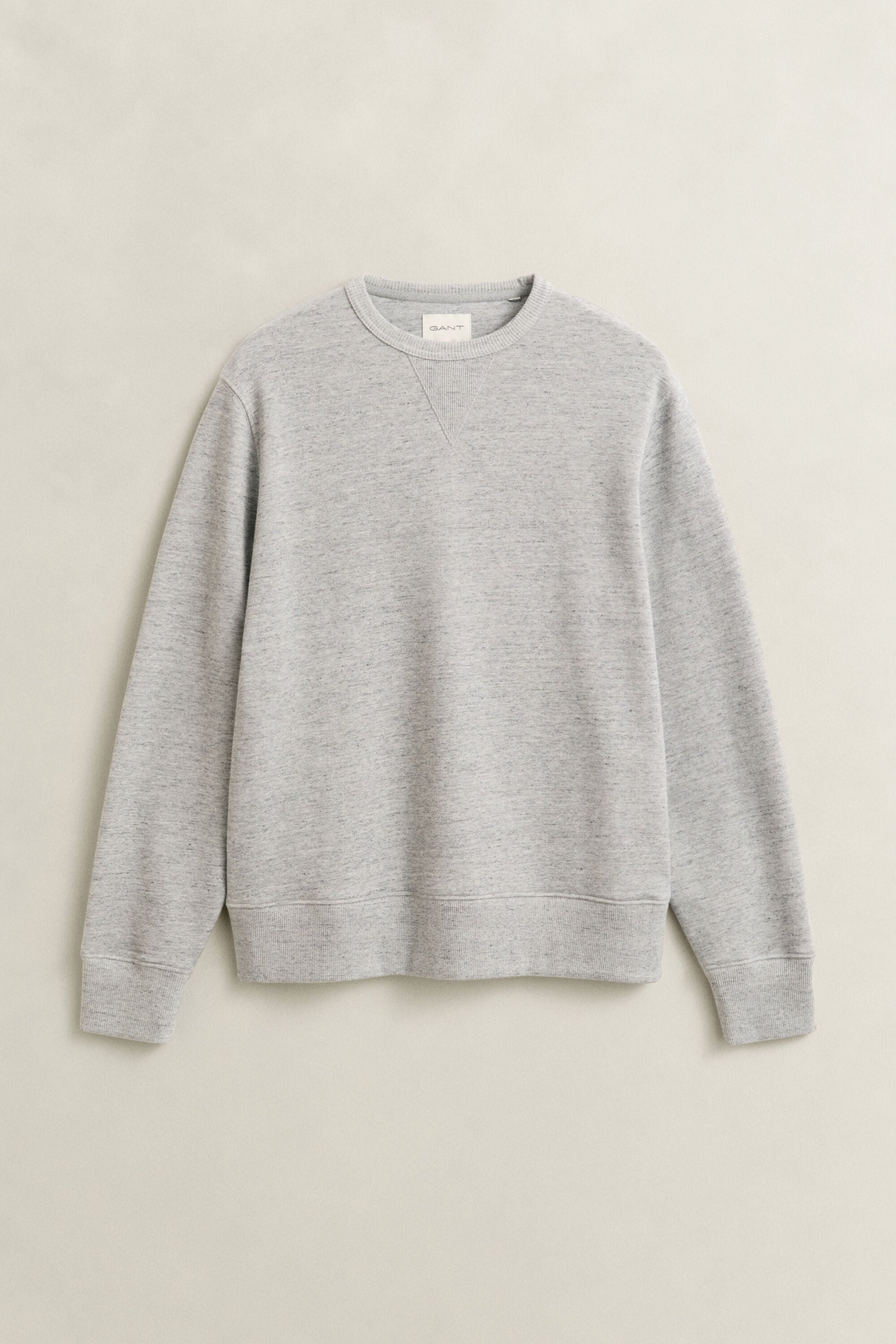 Sweat-shirt col rond chiné