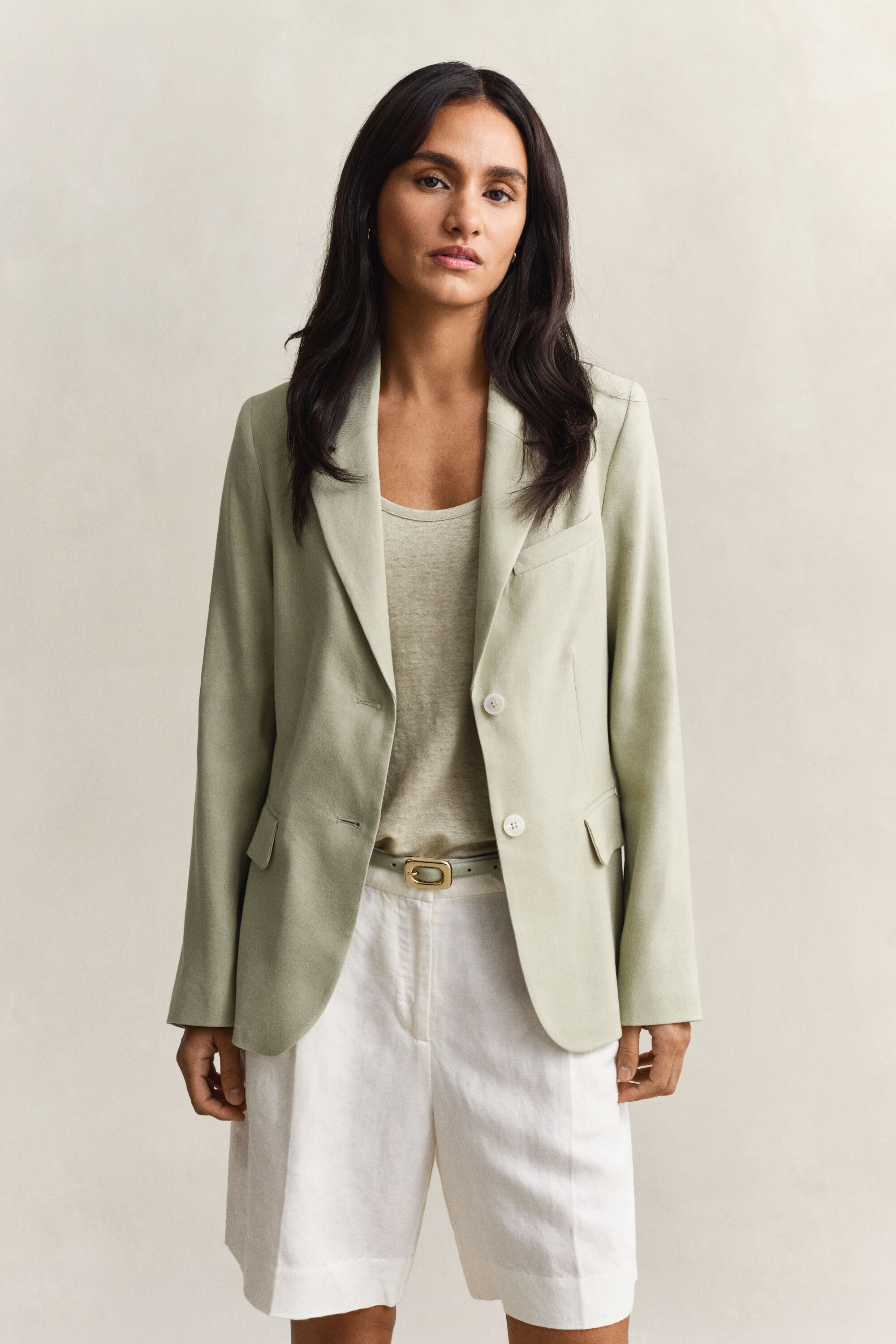 Veste blazer en lin stretch