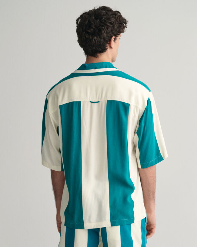 Relaxed Fit hemd met korte mouwen van viscose