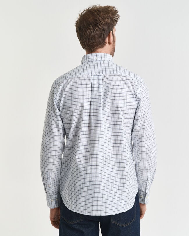 Chemise coupe regular en coton Oxford classique Tattersall