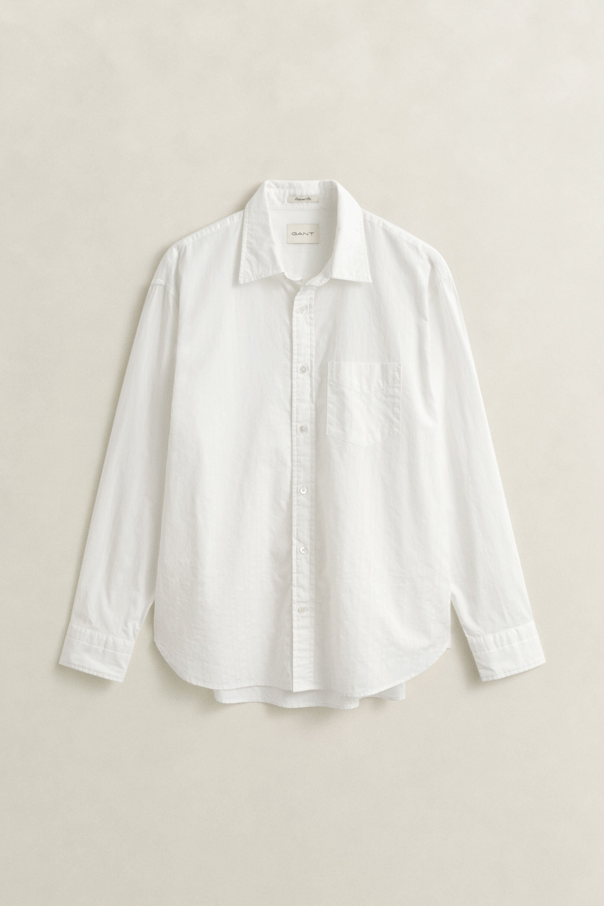 Chemise relaxed fit à rayures Dobby