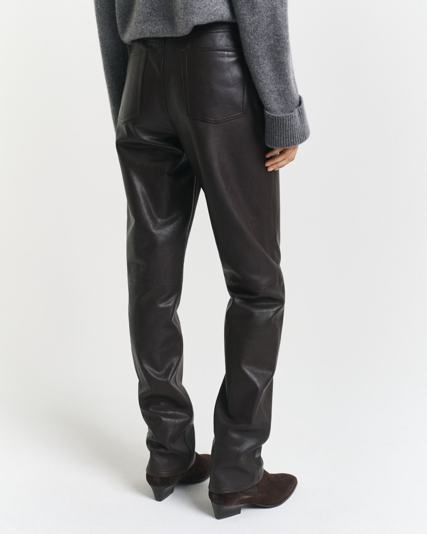5-pocket leren broek