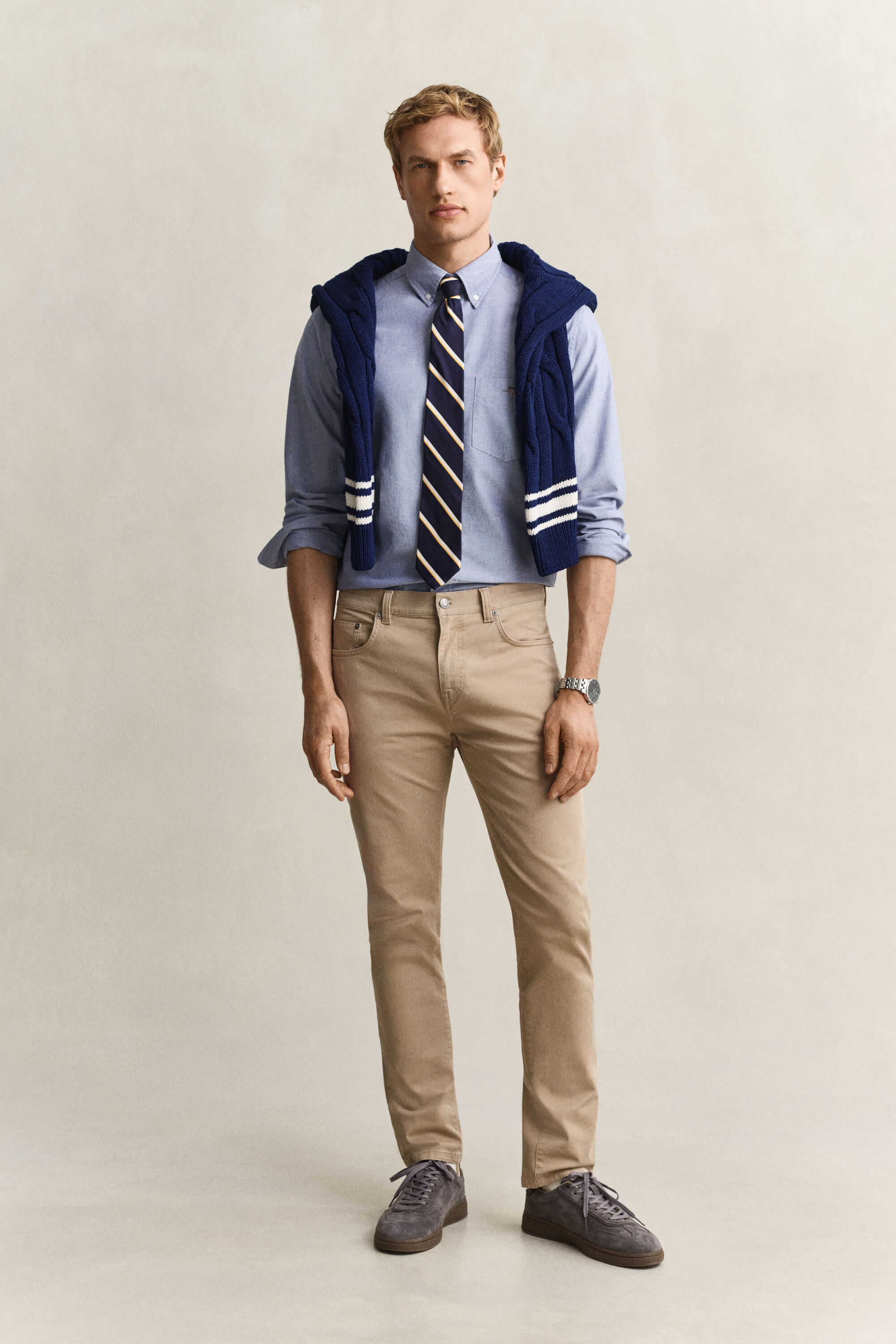 Chemise coupe regular en coton Oxford classique
