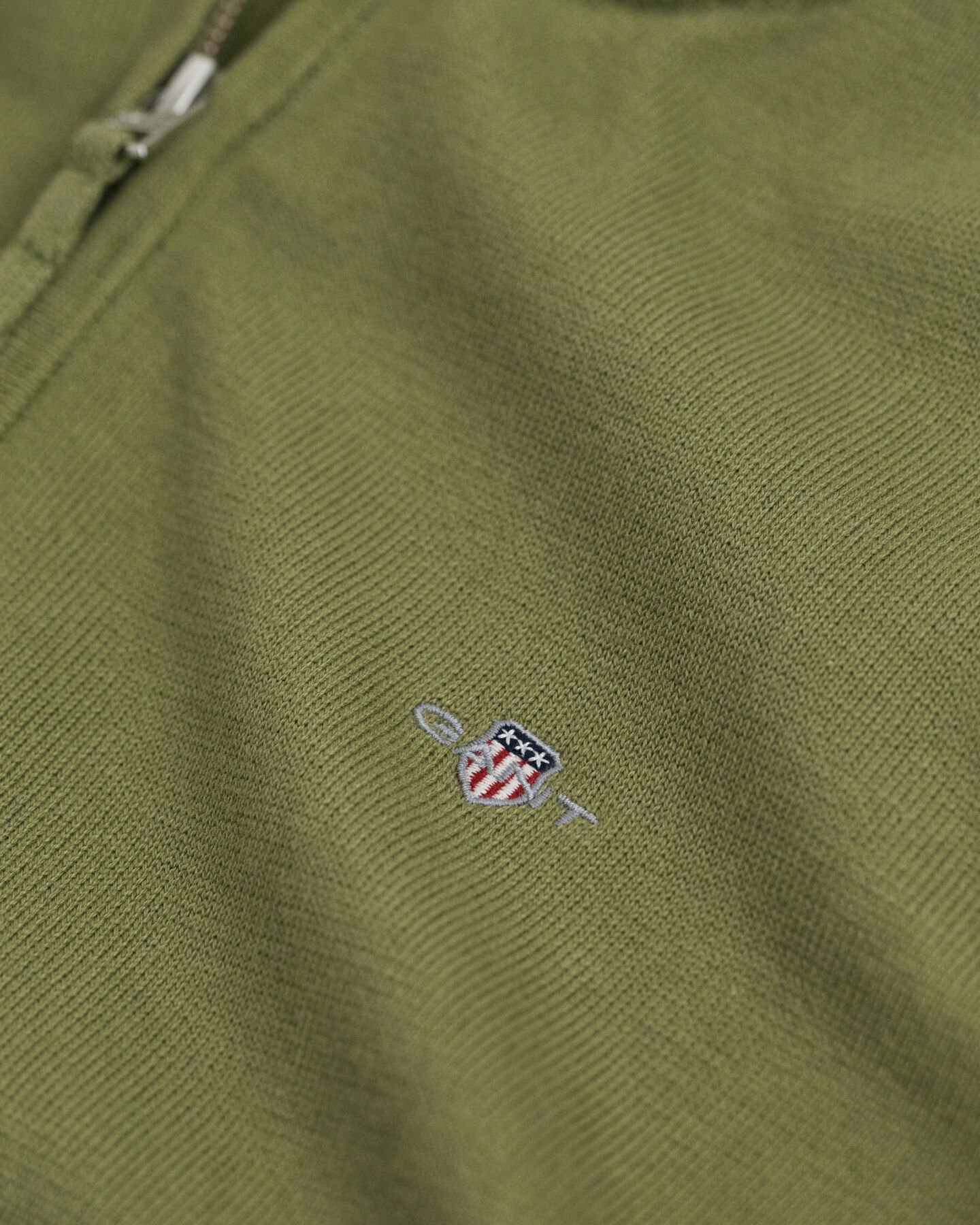 Teens Shield katoenen sweater met korte rits